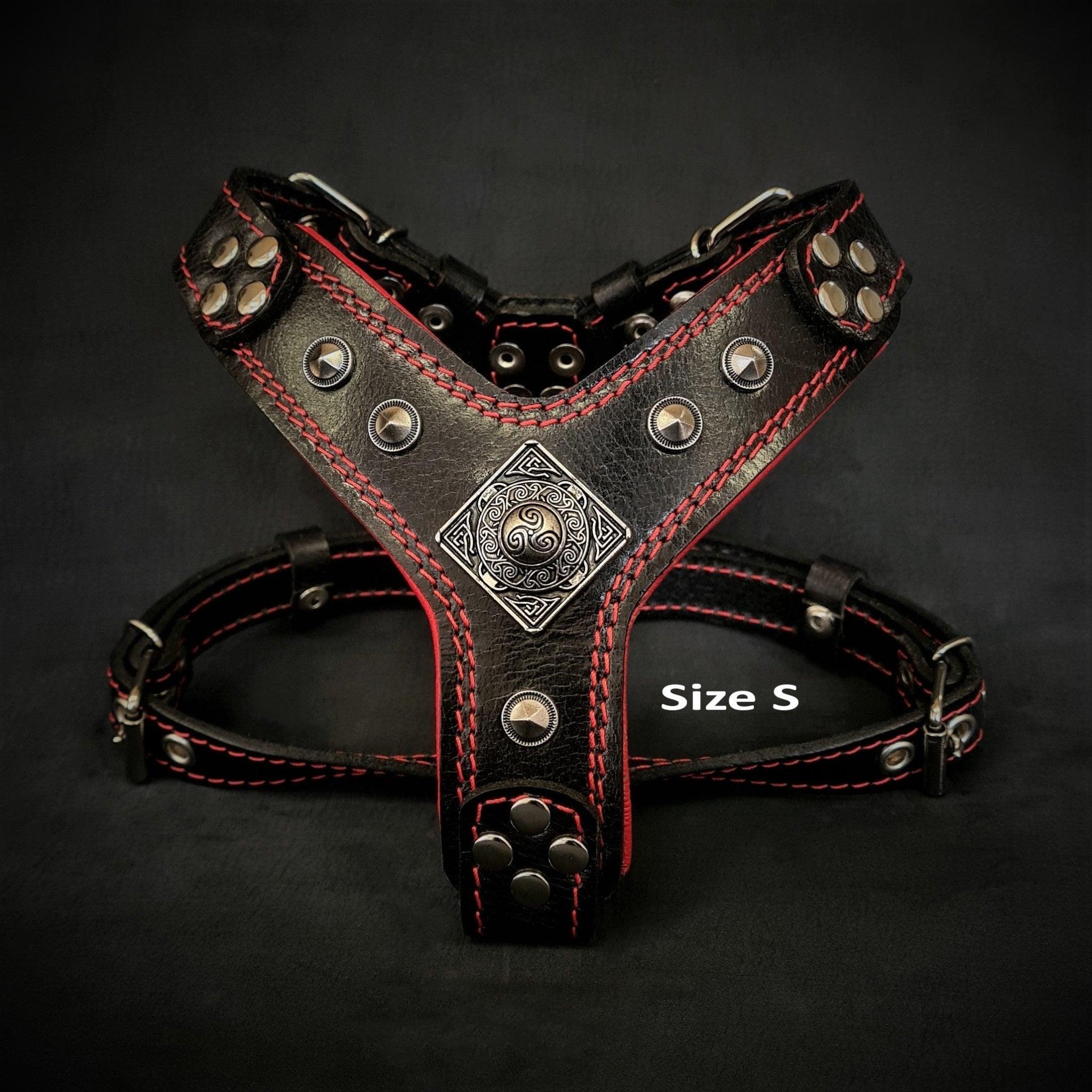 The ''Eros'' harness Black & Red Small to Medium Size - Image 2