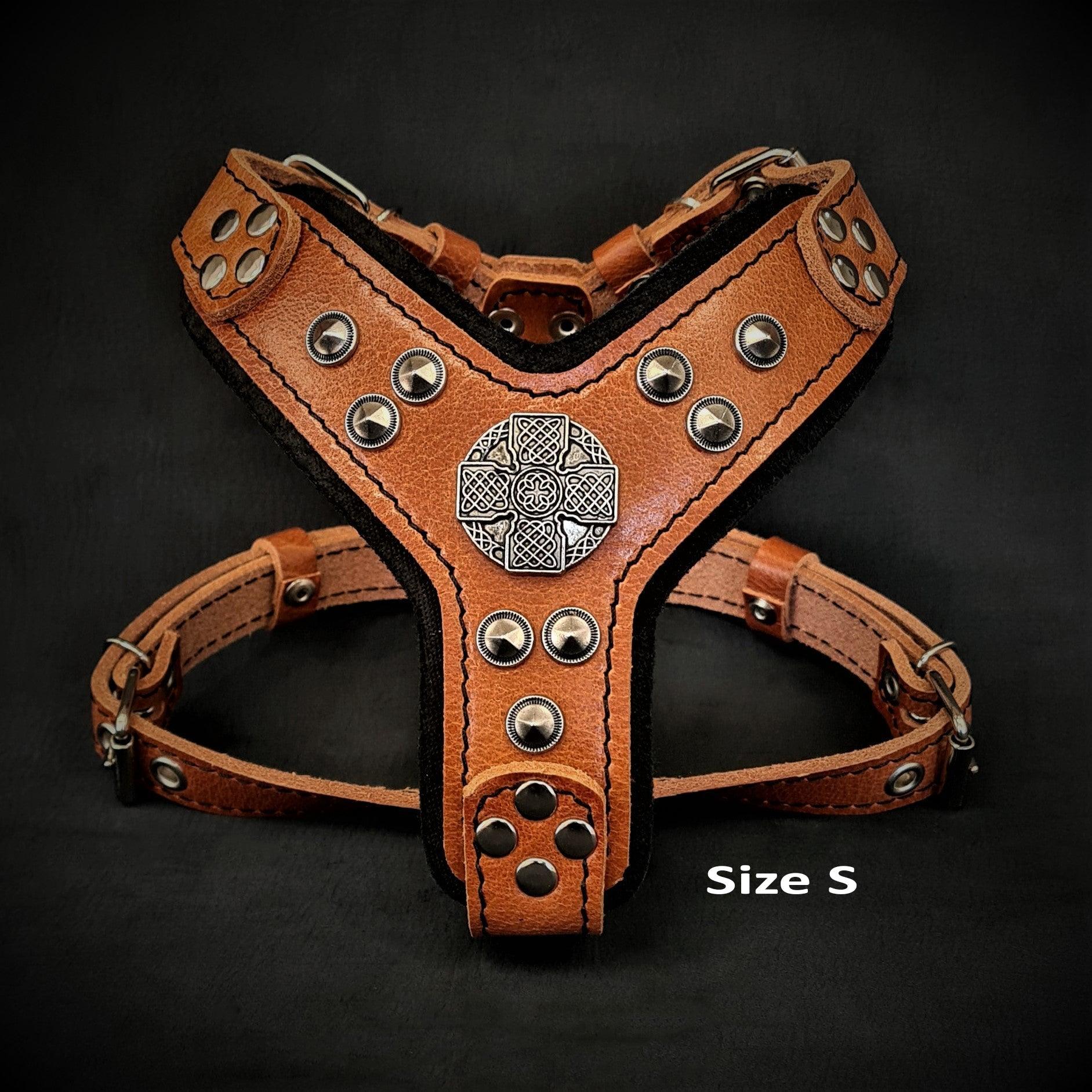 The ''Maximus'' harness brown & silver Small to Medium Size - Image 2